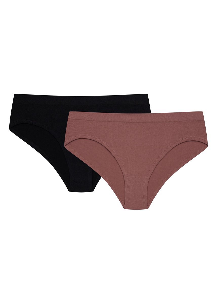 Majtki figi Bait 2-pak Henderson czarny, mauve S