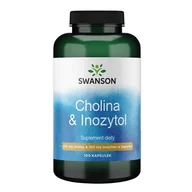 Układ pokarmowy - Swanson Cholina & Inozytol 100 Kapsułek - miniaturka - grafika 1