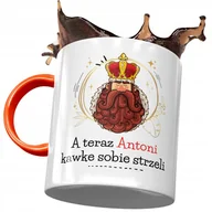 Kubki - Kubek Pomarańczowy dla Antoniego Antka Kolegi z Nadrukiem ze Zdjęciem + Opakowanie na prezent (wzór 02) - miniaturka - grafika 1