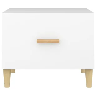Lumarko Stolik kawowy, biały, 50x50x40 cm, materiał drewnopochodny - Ławy i stoliki kawowe - miniaturka - grafika 7