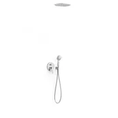 Zestawy prysznicowe - Zestaw prysznicowy podtynowy Tres Flat chrom 20428005 - miniaturka - grafika 1