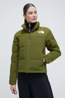 Kurtki damskie - The North Face kurtka puchowa damska kolor zielony zimowa - miniaturka - grafika 1