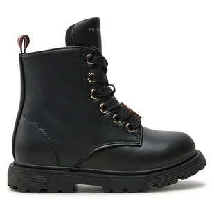 Botki Tommy Hilfiger T1A5-33561-1351999 M Czarny - Buty dla dziewczynek - miniaturka - grafika 1