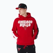Bluzy męskie - Bluza męska New Era NBA Large Graphic OS Hoody Chicago Bulls red - miniaturka - grafika 1