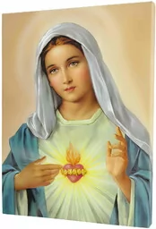 Serce Maryi - obraz na płótnie canvas - Ikony i obrazy sakralne Serce Maryi - obraz na płótnie canvas - Ikony i obrazy sakralne - miniaturka - grafika 1