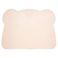 Miseczki i talerzyki dla dzieci - Silikonowa podkładka dla dzieci Retter Brun w kształcie misia, kolor beż - miniaturka - grafika 1