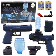 Zabawki militarne - Automatyczny Pistolet Na Kulki Wodne Żelowe Glock Niebieski - miniaturka - grafika 1