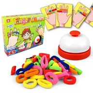 Zabawki zręcznościowe - WOOPIE Gra Zręcznościowa FINGER GAMES Kolorowe Gumki 4+ - miniaturka - grafika 1