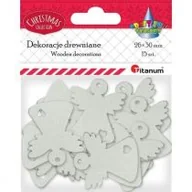 Decoupage - Titanum Drewniane anioły ażurowe białe białe 15 szt. - miniaturka - grafika 1
