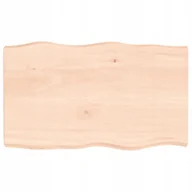 Blaty meblowe i parapety okienne - Blat stołu, 100x60x(2-6)cm surowy, lity dąb natu - miniaturka - grafika 1