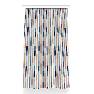 Gotowa zasłona na taśmę 150x260 cm Kolorowe paski, Fabricsy - Zasłony - miniaturka - grafika 1