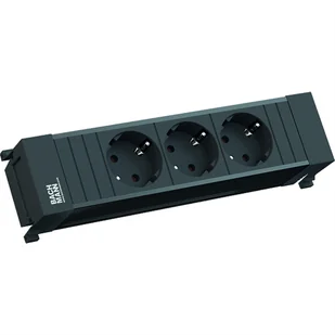 Bachmann Listwa zasilająca Power Frame 3x Gniazda kurz z Kunst 317.117 - Listwy zasilające - miniaturka - grafika 1