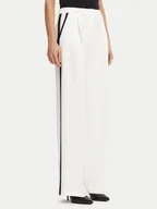 Spodnie damskie - Maryley Spodnie materiałowe 25EB566/43BN Biały Regular Fit - miniaturka - grafika 1