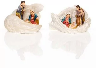 Szopka bożonarodzeniowa - Święta Rodzina - skrzydła - 4 cm - Classic - Ikony i obrazy sakralne - miniaturka - grafika 1