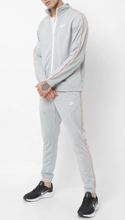 Komplet Dresowy Szary Nike Męski Bluza i Spodnie Sportowe DN4369-077 r. M