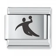 Charmsy - Murrano ITALIAN CHARMS Symbole Sportowe Piłka Ręczna IH-211 - miniaturka - grafika 1