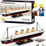 Klocki - Sluban KLOCKI STATEK TITANIC 481 ELEMENTÓW 2 LUDZIKI CZ21366 - miniaturka - grafika 1