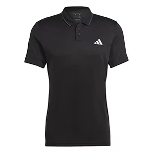 adidas Męska koszulka polo (Short Sleeve) T Freelift Polo, czarna, HS3316, S - Koszulki męskie - miniaturka - grafika 1