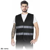 Odzież robocza - Kamizelka ostrzegawczaczarny L - miniaturka - grafika 1