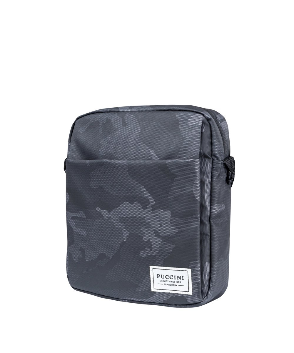 Saszetka Nerka Męska Torba Listonoszka PUCCINI Camo Moro Szara BM4028 4