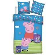 Pościel dla dzieci - Pościel 100x135 Peppa i George – bawełna - miniaturka - grafika 1