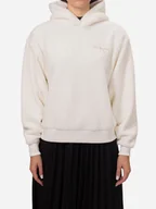 Bluzy damskie - Bluza damska z kapturem ciepła Calvin Klein J20J224686-YBI S Jasnobeżowa (8720639310128) - miniaturka - grafika 1