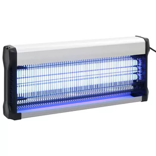 vidaXL Pułapka na owady, czarna, aluminiowa, ABS, 60 W vidaXL - Lampy owadobójcze - miniaturka - grafika 1