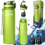 Butelki filtrujące - Butelka filtrująca AQUAPHOR CITY 0,8l zielona + 3 filtry - miniaturka - grafika 1