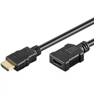 Kable komputerowe i do monitorów - Techly Przedłużacz HDMI HDMI-HDMI V1.4 M/F Ethernet 3D 4K, 3m, czarny 306134 - miniaturka - grafika 1