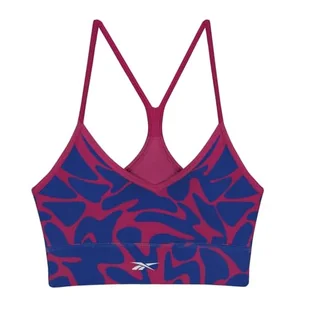 Reebok Damski biustonosz sportowy z nadrukiem na całej powierzchni - Biustonosze - miniaturka - grafika 1