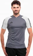 Koszulki męskie - Koszulka Męska Adidas Tiro 23 Competition Jersey Szara HP1906 r L - miniaturka - grafika 1