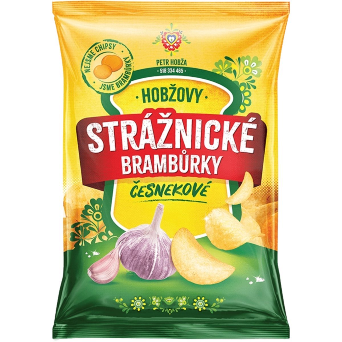 Straznicke Bramburky chipsy czosnkowe czeskie 60g