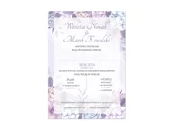 Kartki okolicznościowe i zaproszenia - Zaproszenie personalizowane na ślub z kopertą - 8 szt. - miniaturka - grafika 1