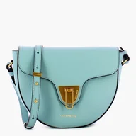 Torebki damskie - Damska torba na ramię typu cross-body ze skóry naturalnej Coccinelle BEAT SOFT E1MF6150301B16 Jasnoniebieska (8059978536143) - miniaturka - grafika 1