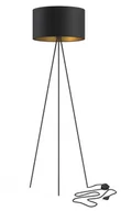 Lampy stojące - Nowodvorski Lampa podłogowa stojąca CADILAC I 156cm 40W E27 czarny złoty - miniaturka - grafika 1