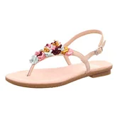 Klapki i japonki damskie - Rieker Damskie japonki 65104-31, czerwony - czerwony brudny róż 31-38 EU - miniaturka - grafika 1