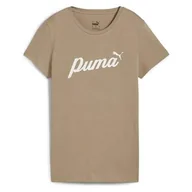 Koszulki sportowe damskie - Koszulka sportowa damska Puma Script Tee - miniaturka - grafika 1