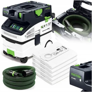 ODKURZACZ FESTOOL CTL MIDI I MOBILNY PRZEMYSŁOWY BLUETOOTH + 5x WORKI - Worki do odkurzaczy - miniaturka - grafika 1