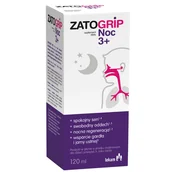 Przeziębienie i grypa - Zatogrip Noc 3+, 120 ml - miniaturka - grafika 1