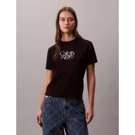 Koszulki i topy damskie - Calvin Klein Jeans T-shirt Regular Fit - miniaturka - grafika 1