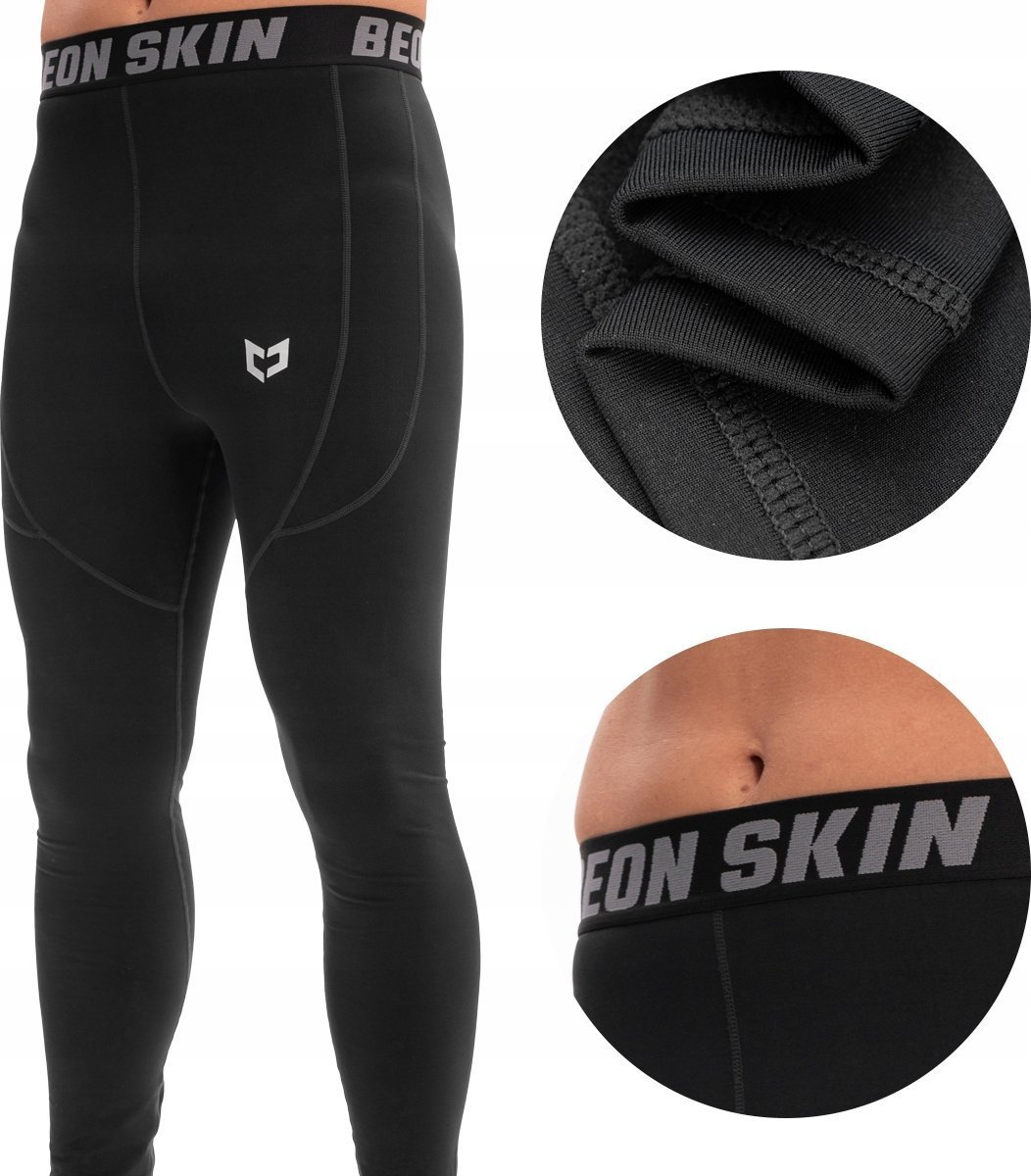 Beon Spodnie termoaktywne męskie Beon Skin Pro Quantum Black XXL