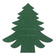 Obrusy i serwetki - Podkładka filcowa na sztućce CHOINKA 2 20 x 20 cm zielona - miniaturka - grafika 1