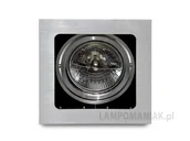 Oprawy, klosze i abażury - Azzardo SISTO 1 OPRAWA OŚWIETLENIOWA PUNKTOWA Wpust 1X50W AR111 Aluminium GM2109 - miniaturka - grafika 1