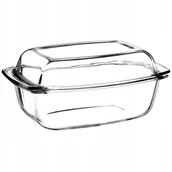 Naczynia żaroodporne - Naczynie żaroodporne szklane z pokrywką Backe 5.1L - miniaturka - grafika 1