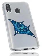 Etui i futerały do telefonów - mumbi etui kompatybilne z telefonem Samsung Galaxy A40, etui na telefon komórkowy z motywem Manta, przezroczyste białe - miniaturka - grafika 1