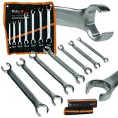 Klucze i nasadki - Klucze półotwarte Oczkowe Do Przewodów Zestaw 6-22MM 7EL KluczeCRV Vanadium - miniaturka - grafika 1