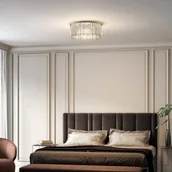 Lampy sufitowe - Lucande Limana kryształowa lampa sufitowa, 50 cm - miniaturka - grafika 1