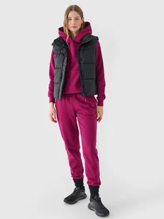 Spodnie dresowe joggery damskie 4F 4FWMM00TTROF1137-51S Fioletowy Roz. XS - Spodnie damskie - miniaturka - grafika 1