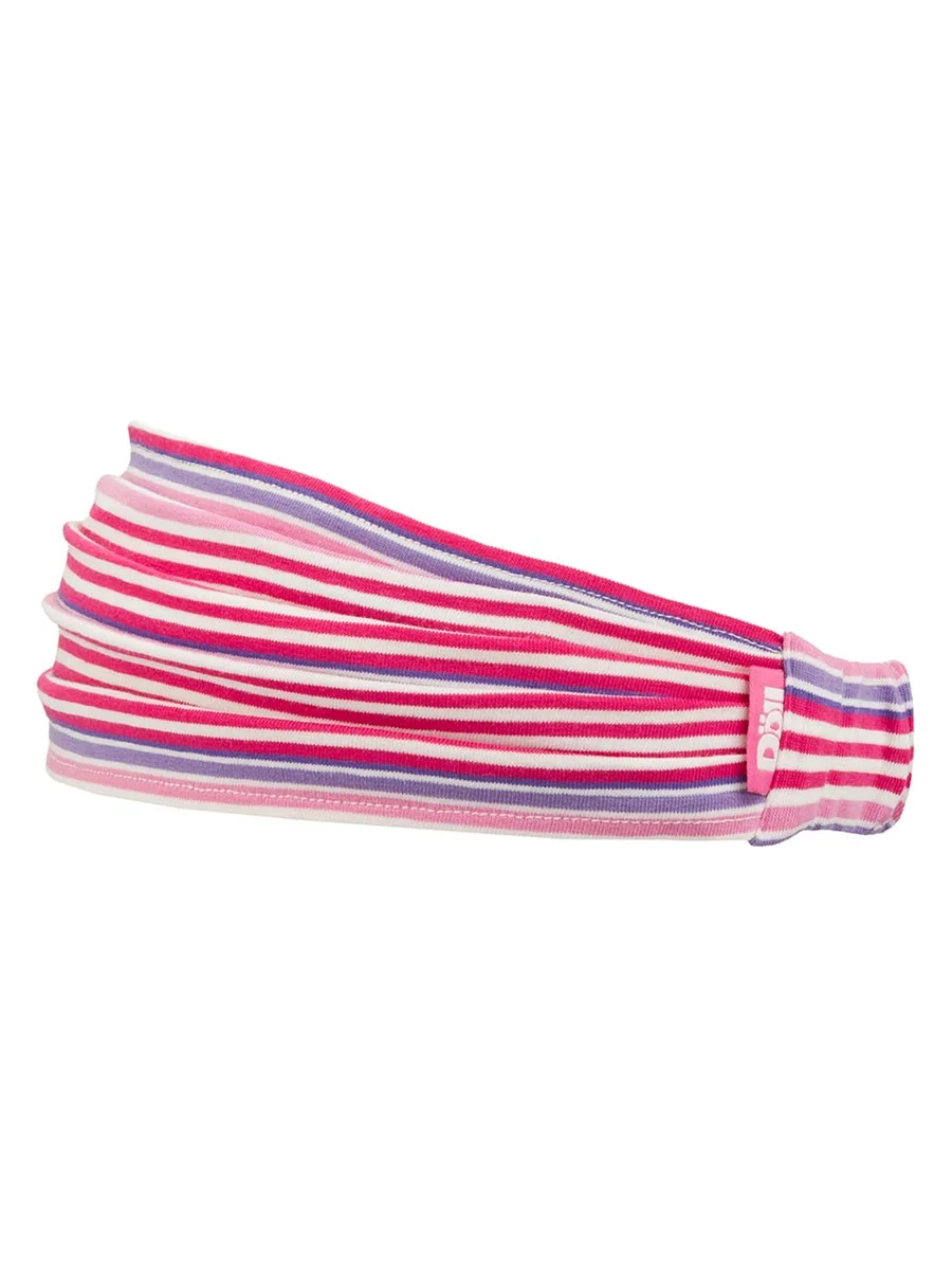 Opaska do włosów różowa w paski Doll r.57