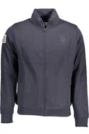 Portfele - BLUZA US POLO Z ZAMKIEM NIEBIESKA MĘSKA - miniaturka - grafika 1